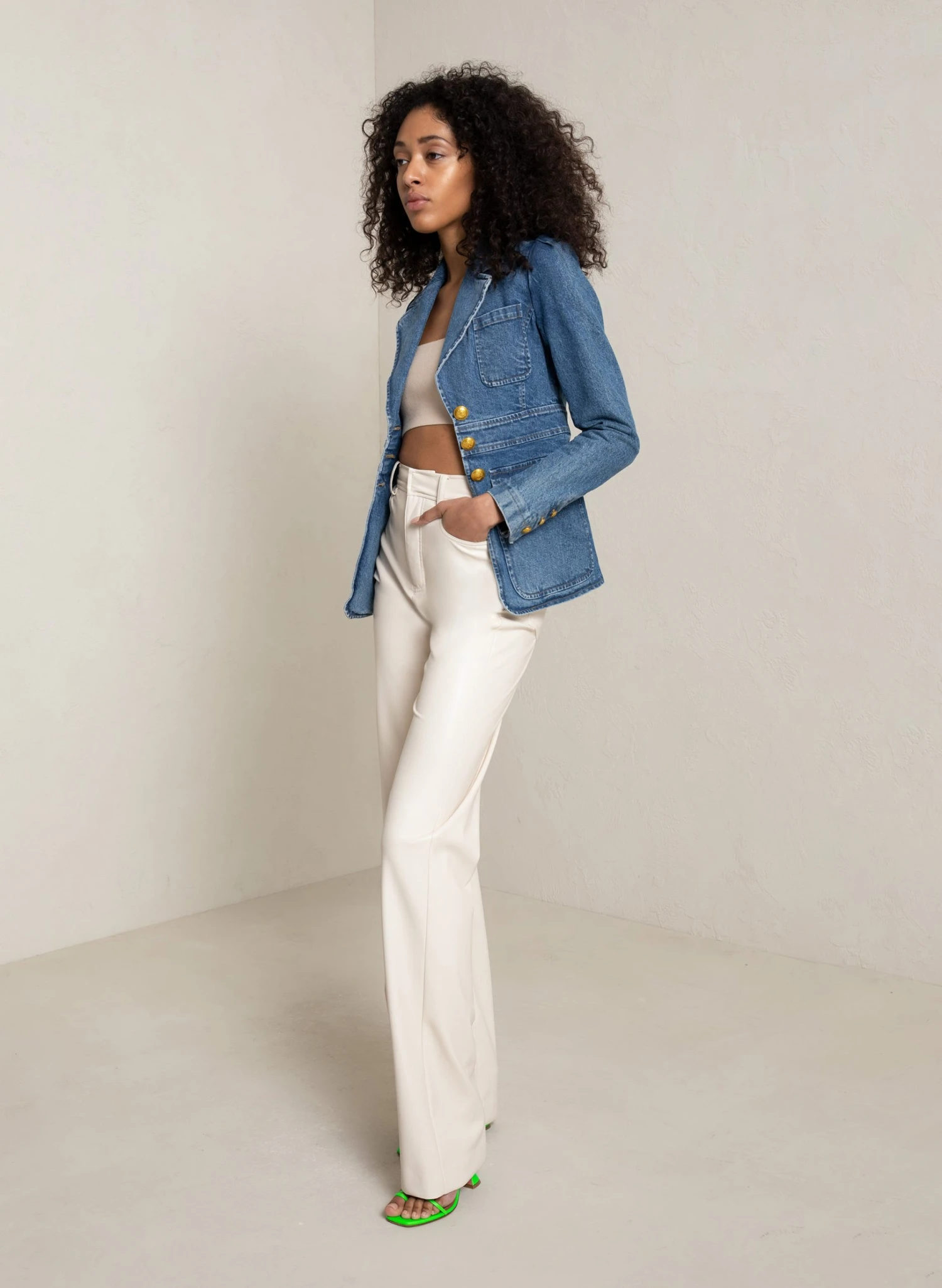 ALC LTD Jackets Amelia Denim Jacket 4 ALC LTD Jackets Amelia Denim Jacket