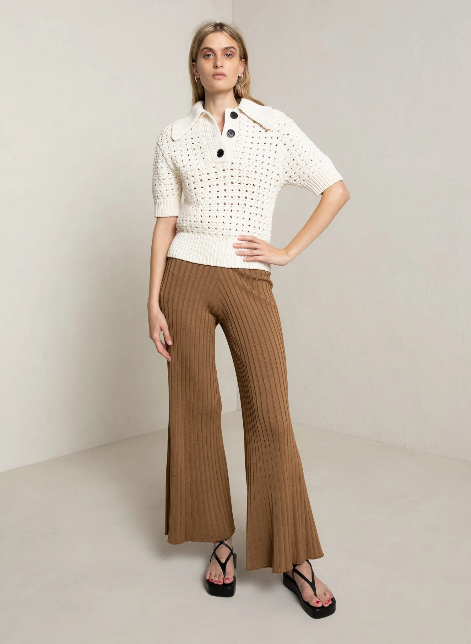 ARCHER_TOP_ASTRID_PANT_0011_1.jpg ALC LTD Archer Crochet Top Knitwear