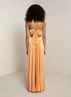 ALC LTD Dresses Aries Satin Pleated Dress