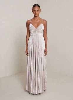 ALC LTD Aries Satin Pleated Dress Dresses