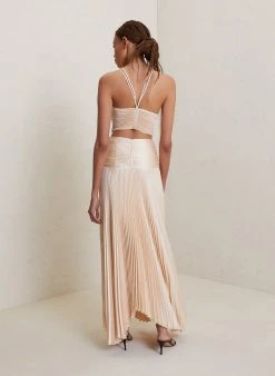 ALC LTD Ari Satin Pleated Skirt 5 ALC LTD Ari Satin Pleated Skirt