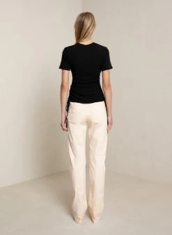 ALC LTD Tops Austin Ribbed Cotton Tee