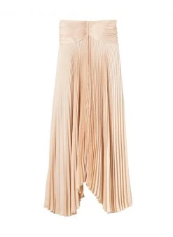 ALC LTD Ari Satin Pleated Skirt 6 ALC LTD Ari Satin Pleated Skirt