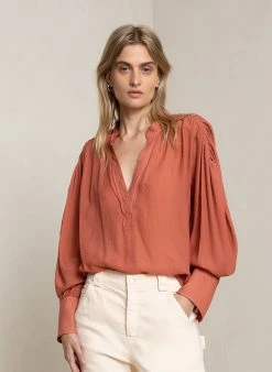 ALC LTD Blake Chiffon Top Tops