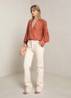 ALC LTD Blake Chiffon Top Tops