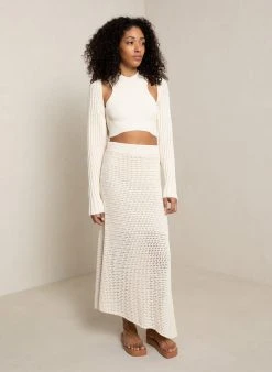 ALC LTD Caleb Crochet Skirt Knitwear 9 ALC LTD Caleb Crochet Skirt Knitwear