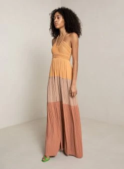 ALC LTD Dresses Cecilia Pleated Maxi Dress