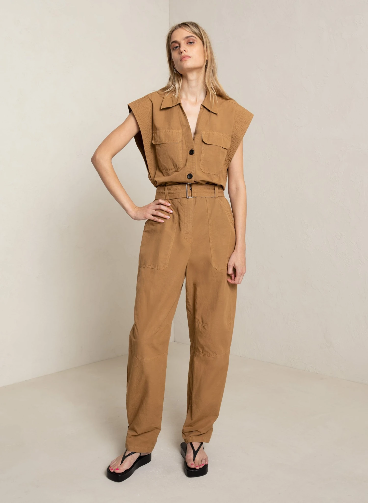 ALC LTD Celia Cotton Jumpsuit 3 ALC LTD Celia Cotton Jumpsuit