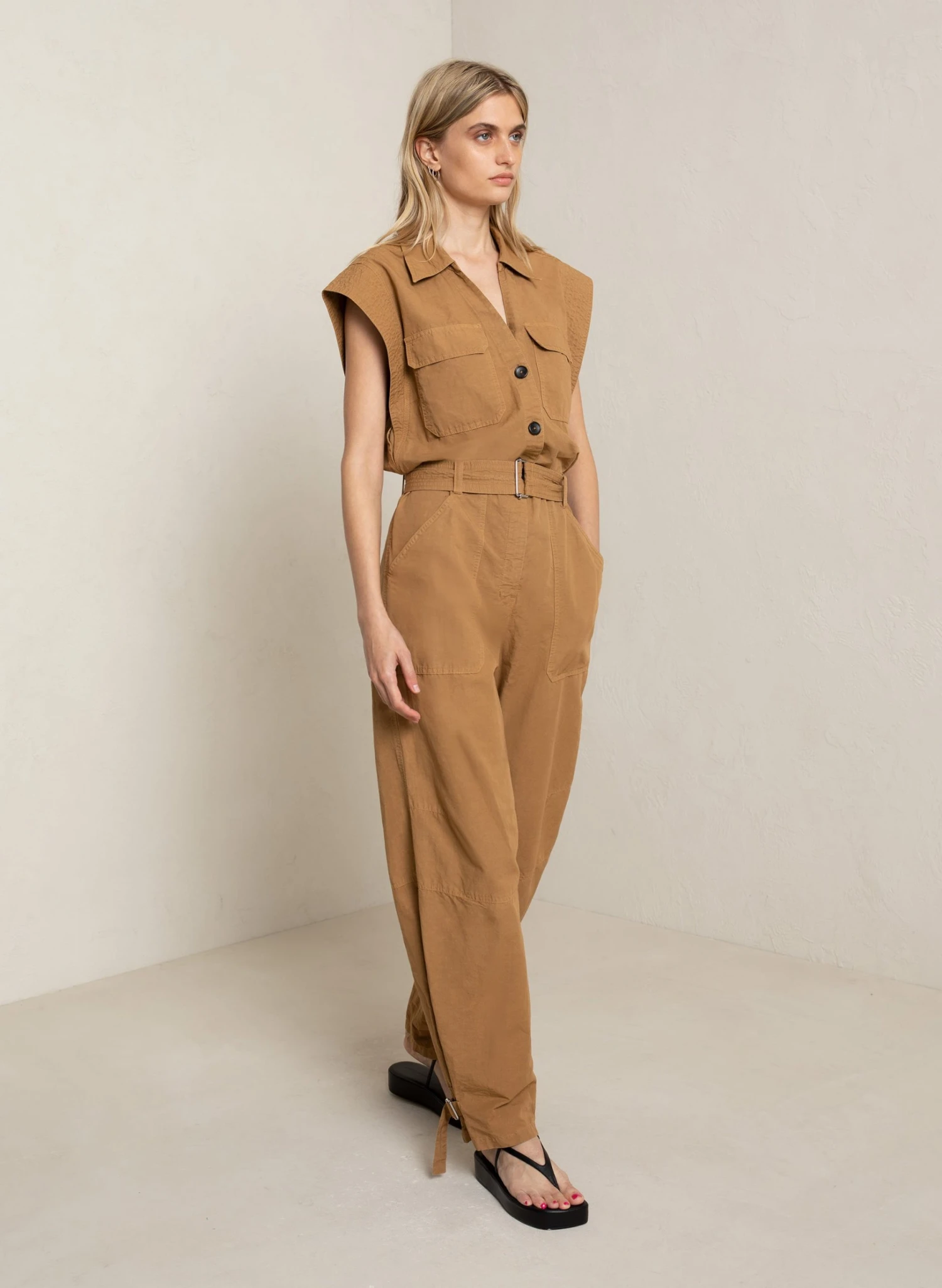 ALC LTD Celia Cotton Jumpsuit 4 ALC LTD Celia Cotton Jumpsuit