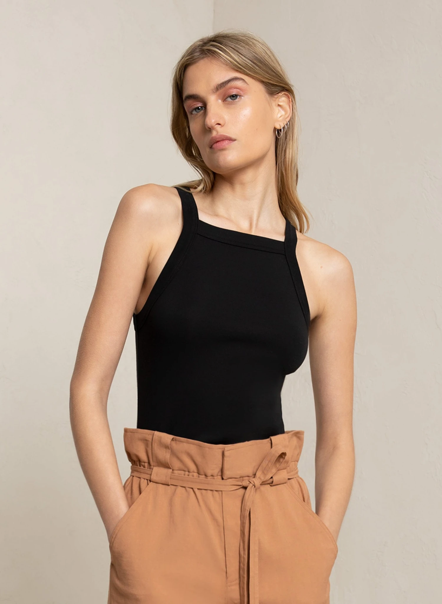 ALC LTD Hannah Ribbed Cotton Tank 3 ALC LTD Hannah Ribbed Cotton Tank