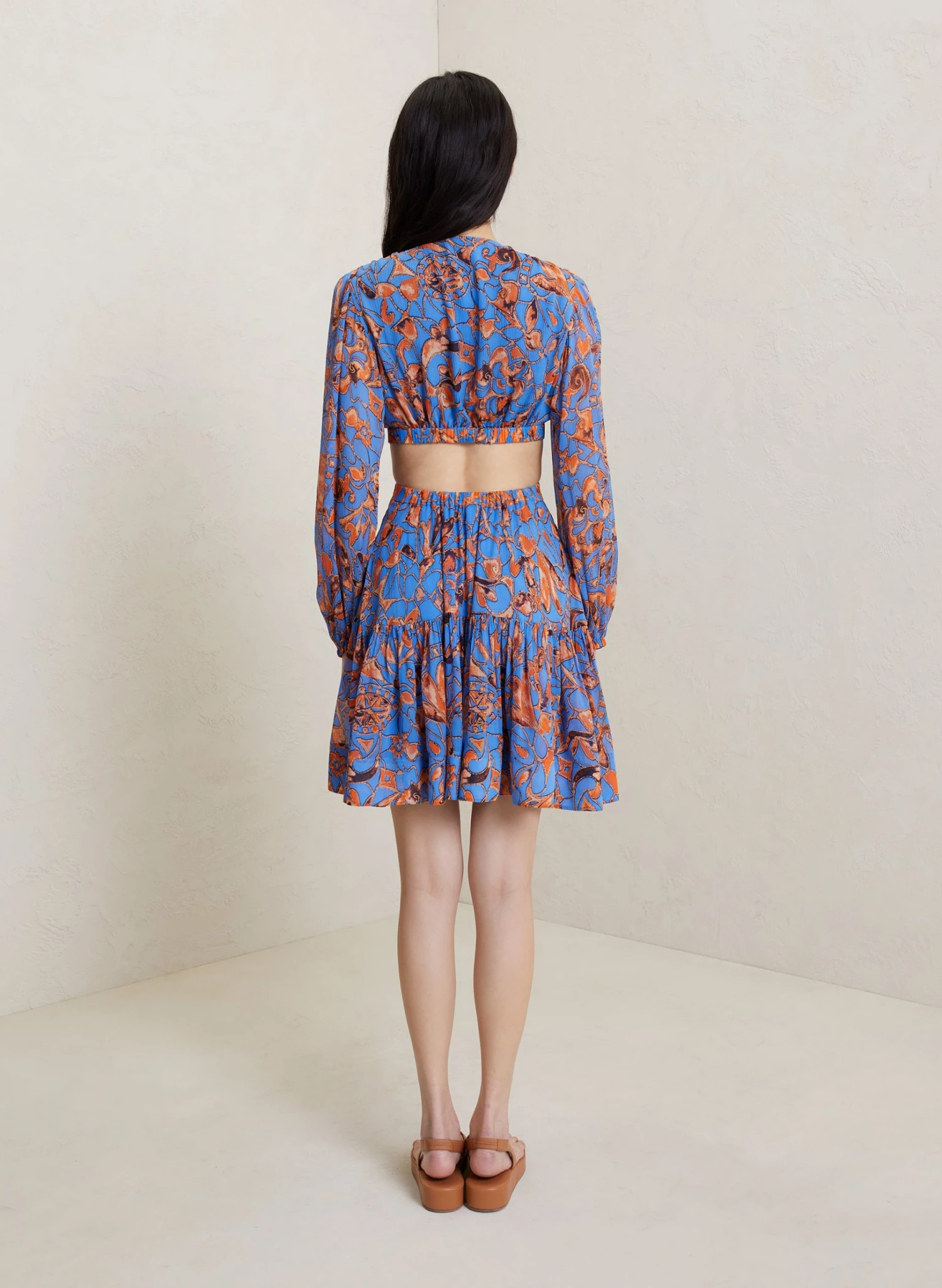 IZZY_II_DRESS_BLSM_0071_4.jpg ALC LTD Dresses Izzy II Silk Mini Dress