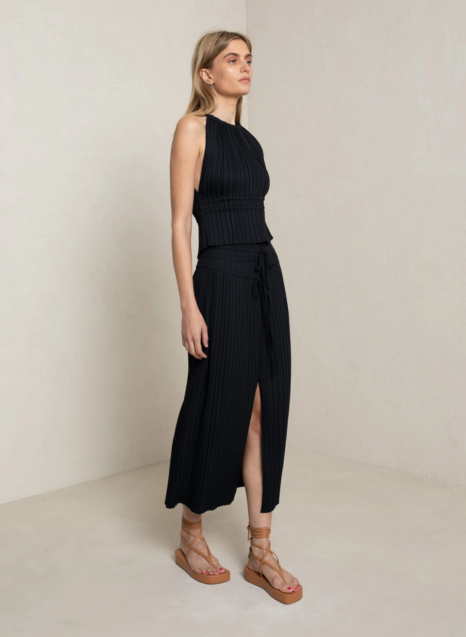 KAIDEN_TOP_BLK_0018_3.jpg ALC LTD Kaiden Pleated Top Tops