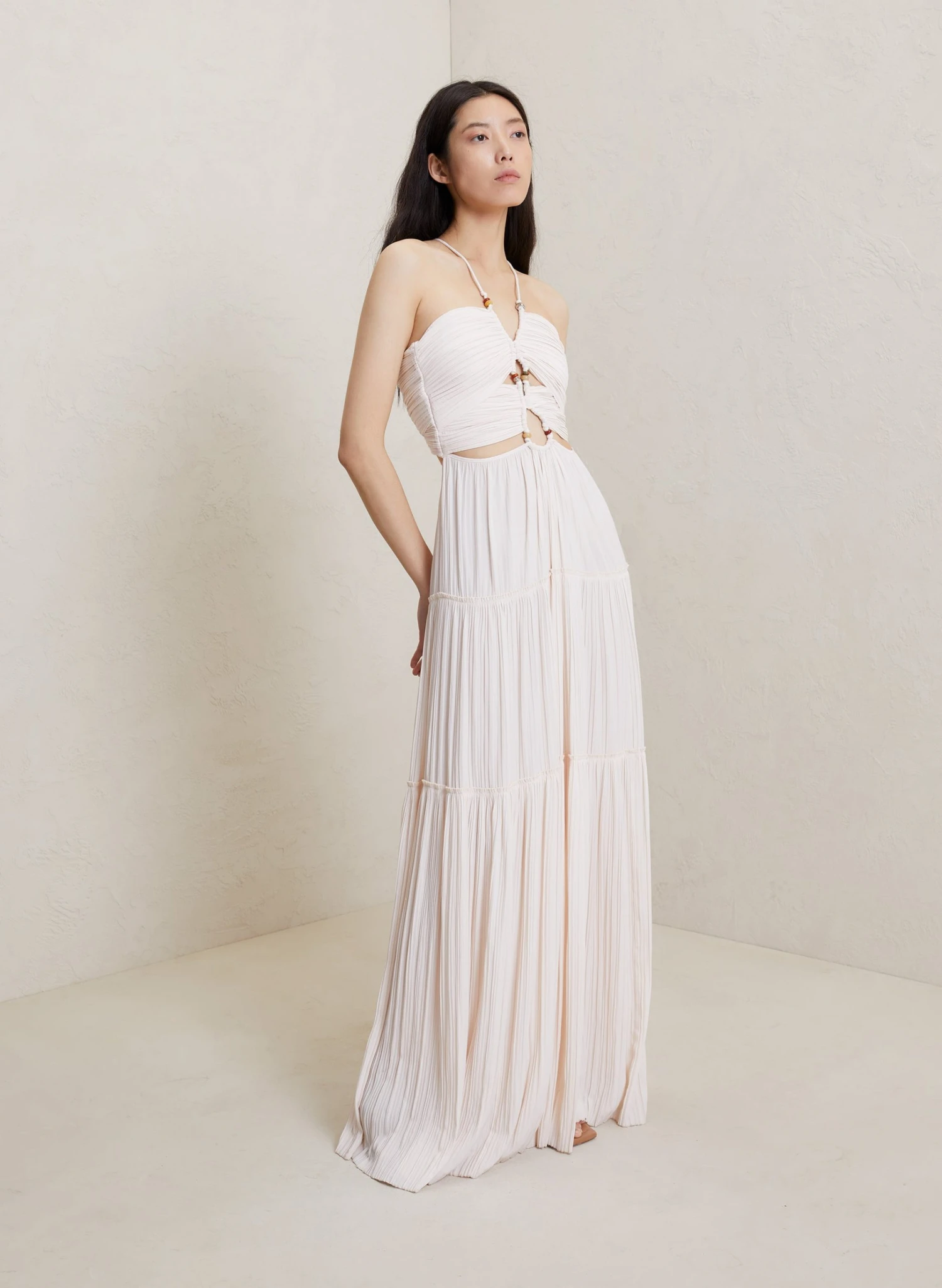 ALC LTD Kai Pleated Maxi Dress 4 ALC LTD Kai Pleated Maxi Dress
