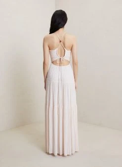 ALC LTD Kai Pleated Maxi Dress 10 ALC LTD Kai Pleated Maxi Dress