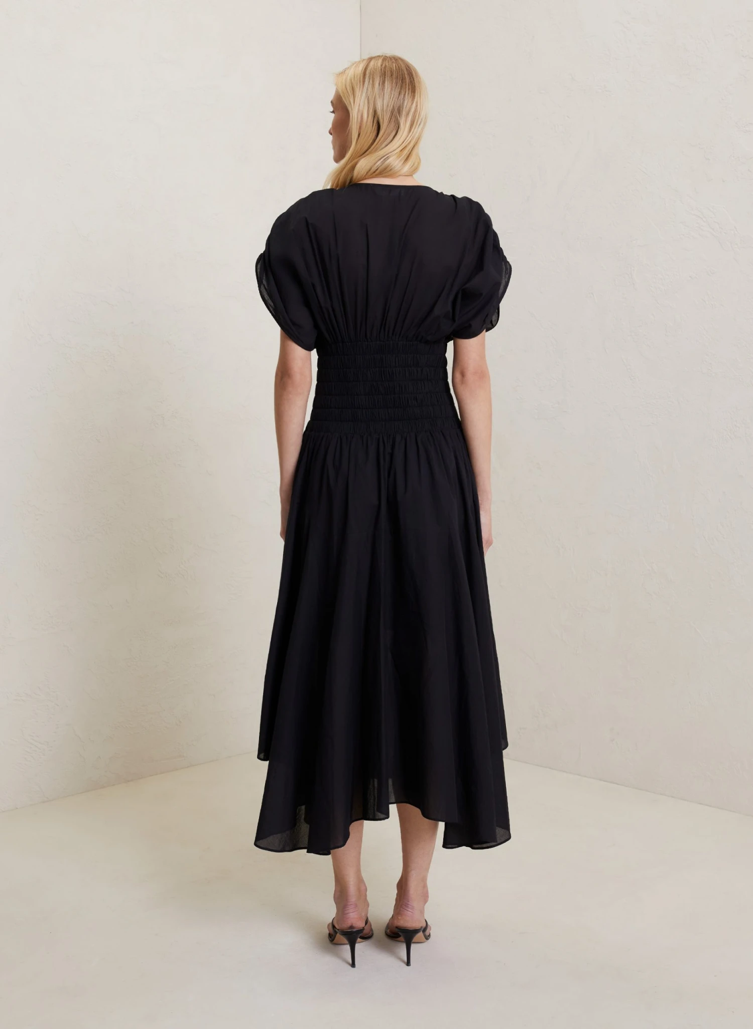 LUCIA_DRESS_BLK_0063_4.jpg ALC LTD Lucia Cotton Midi Dress Dresses