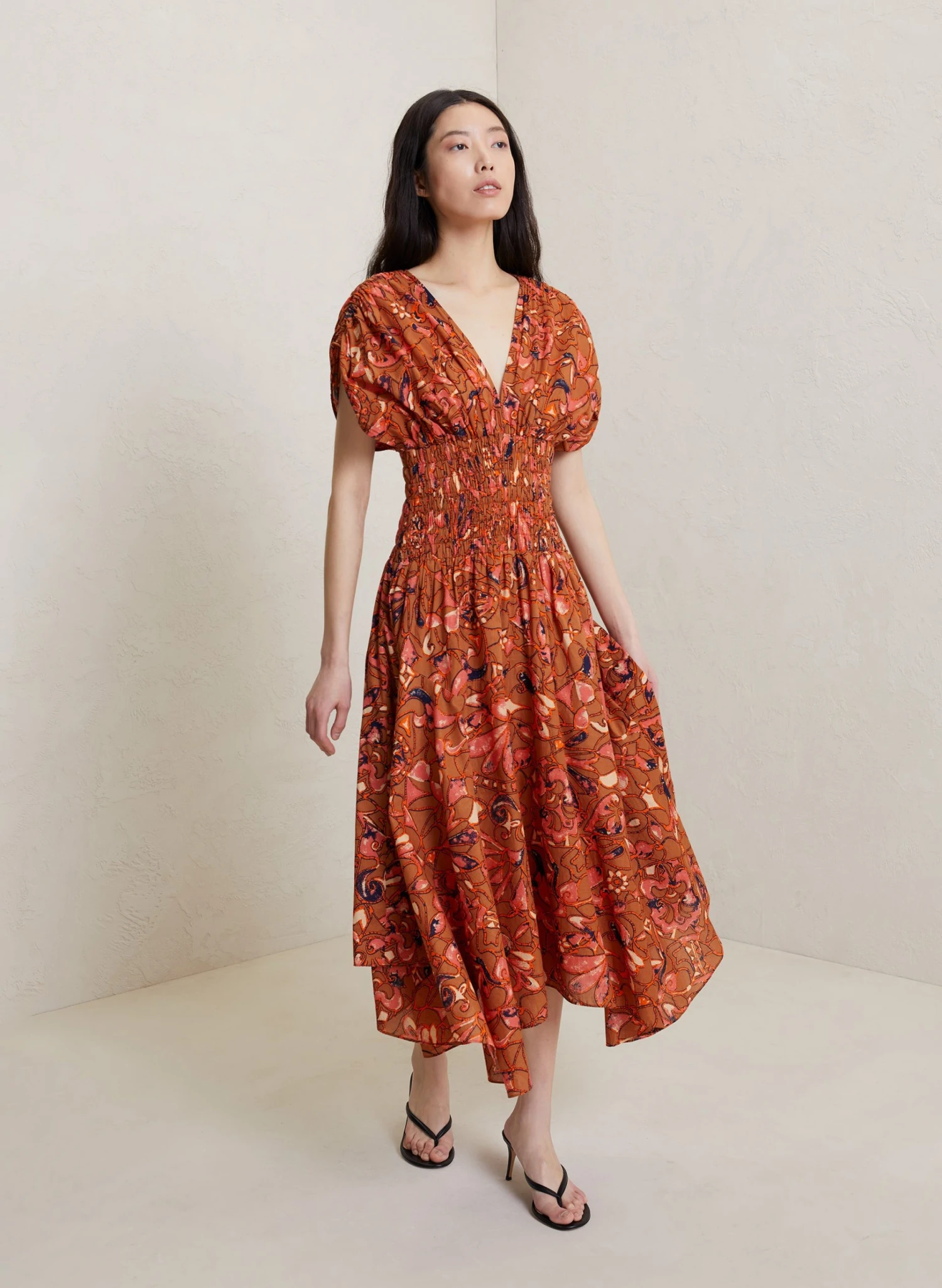 LUCIA_DRESS_BRMU_0016_2.jpg ALC LTD Dresses Lucia Cotton Midi Dress