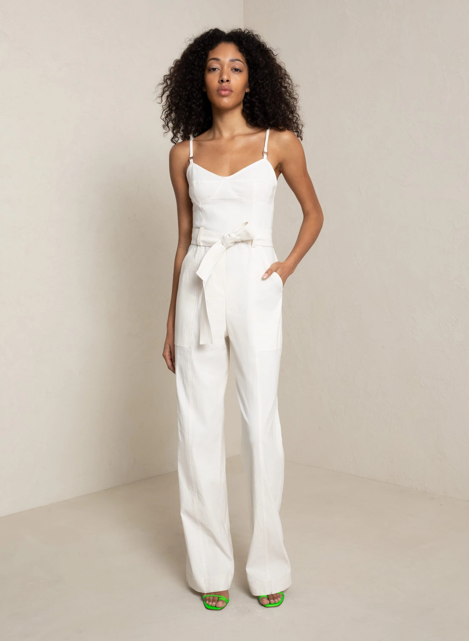 MILA_JUMPSUIT_GLAC_2.jpg ALC LTD Mila Linen Jumpsuit Jumpsuits