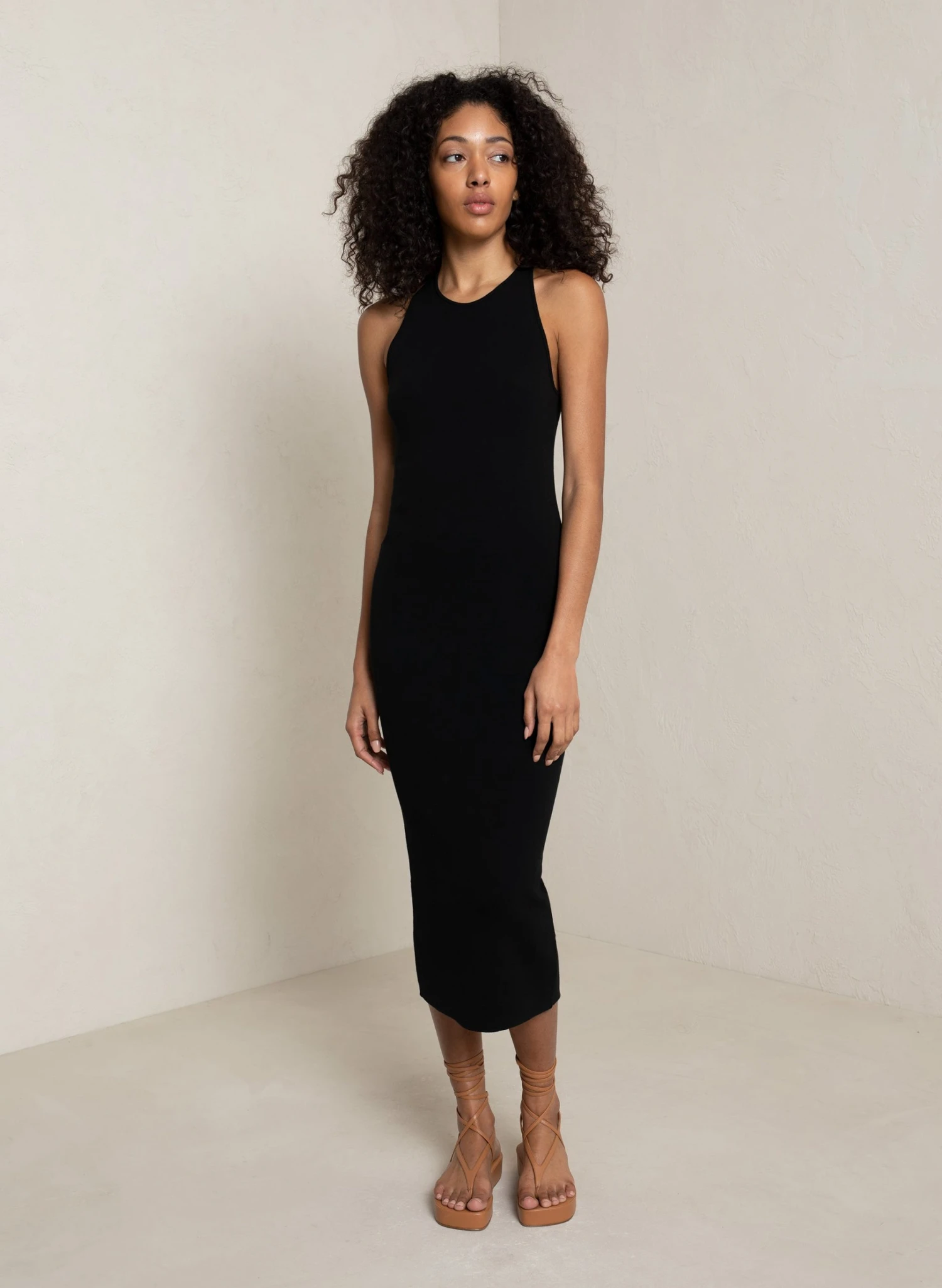 Marc-Dress-Blk-1.jpg ALC LTD Dresses Marc Cotton Knit Dress
