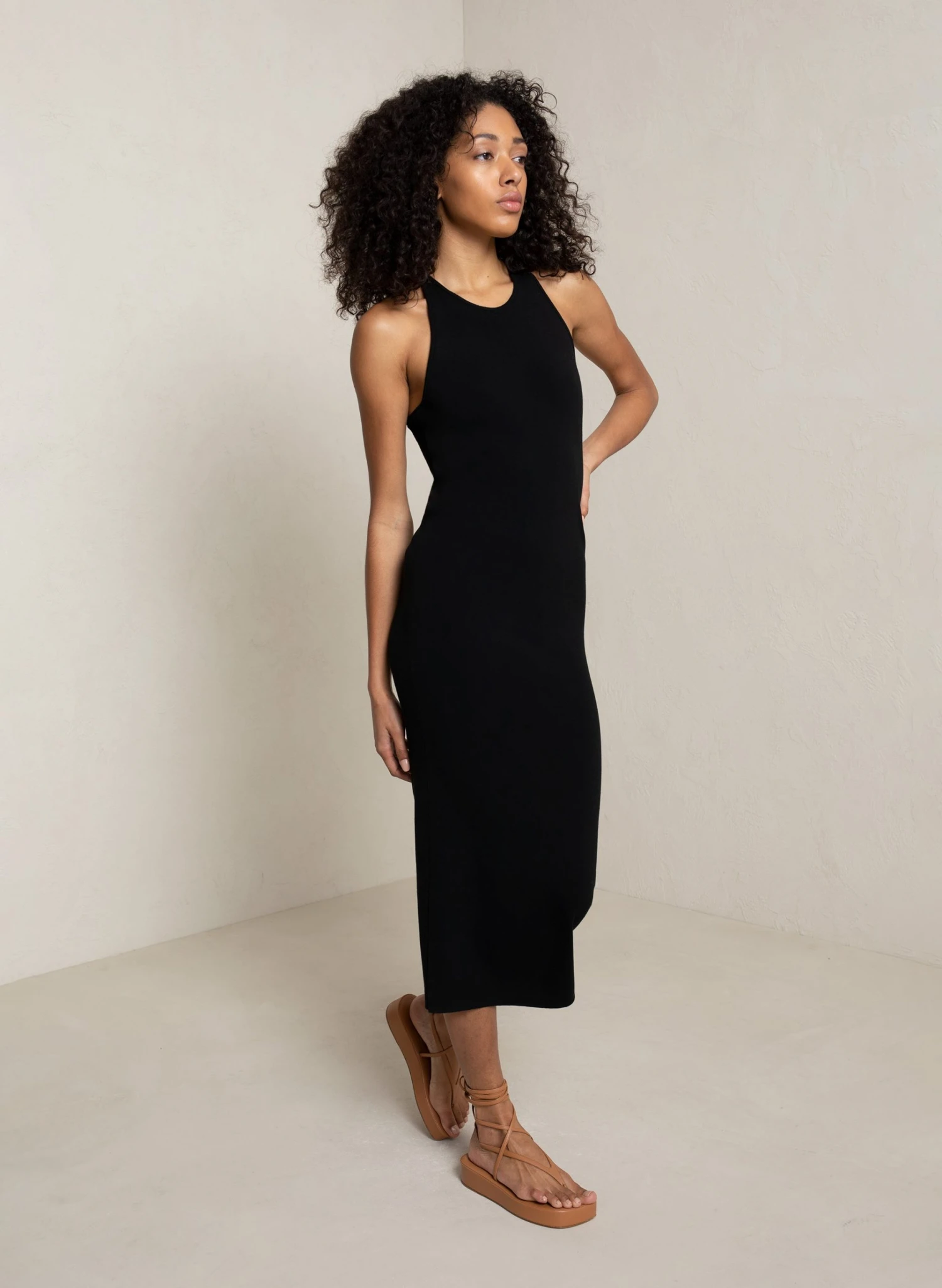 Marc-Dress-Blk-2.jpg ALC LTD Dresses Marc Cotton Knit Dress