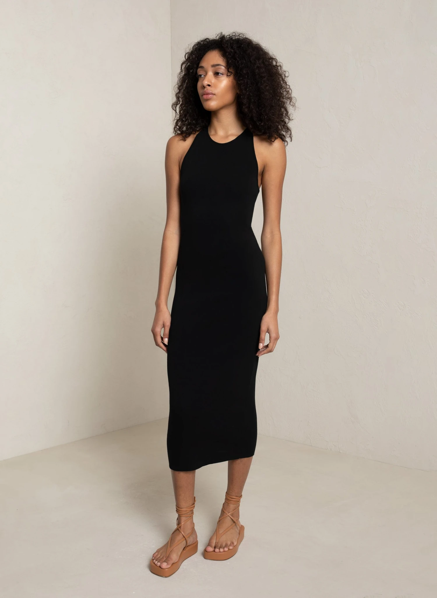 Marc-Dress-Blk-3.jpg ALC LTD Dresses Marc Cotton Knit Dress