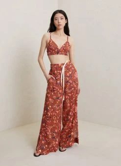 ALC LTD Bottoms Naia Linen Wide-Leg Pant