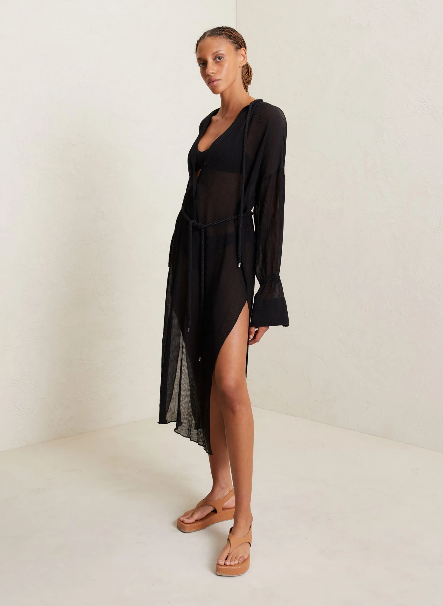 ALC LTD Palma Silk Maxi Coverup SWIM 4 ALC LTD Palma Silk Maxi Coverup SWIM