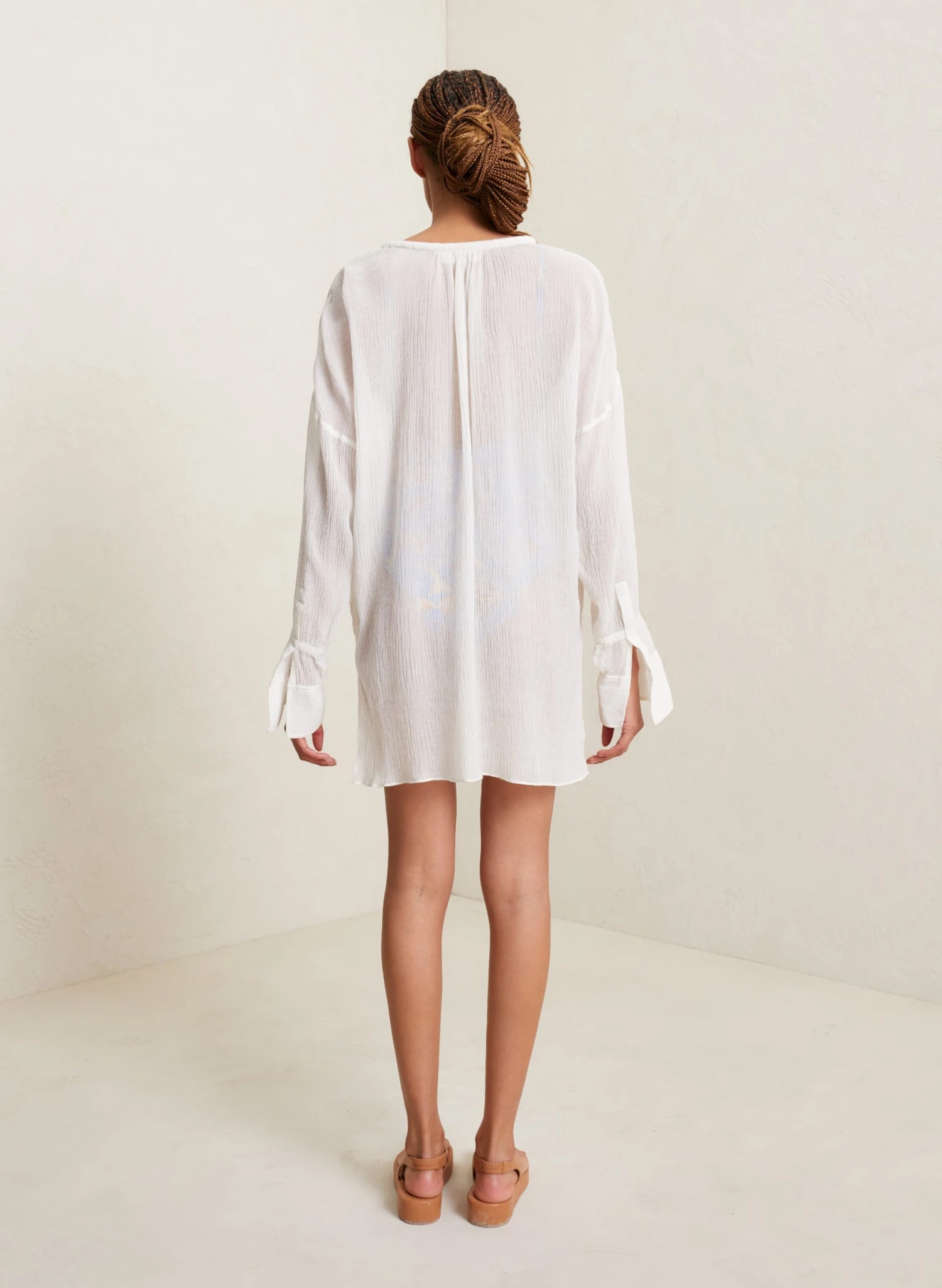 PAULINA_SHIRT_WHT_0050_4.jpg ALC LTD Paulina Silk Shirt
