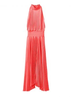 ALC LTD Renzo Pleated Midi Dress Dresses 6 ALC LTD Renzo Pleated Midi Dress Dresses