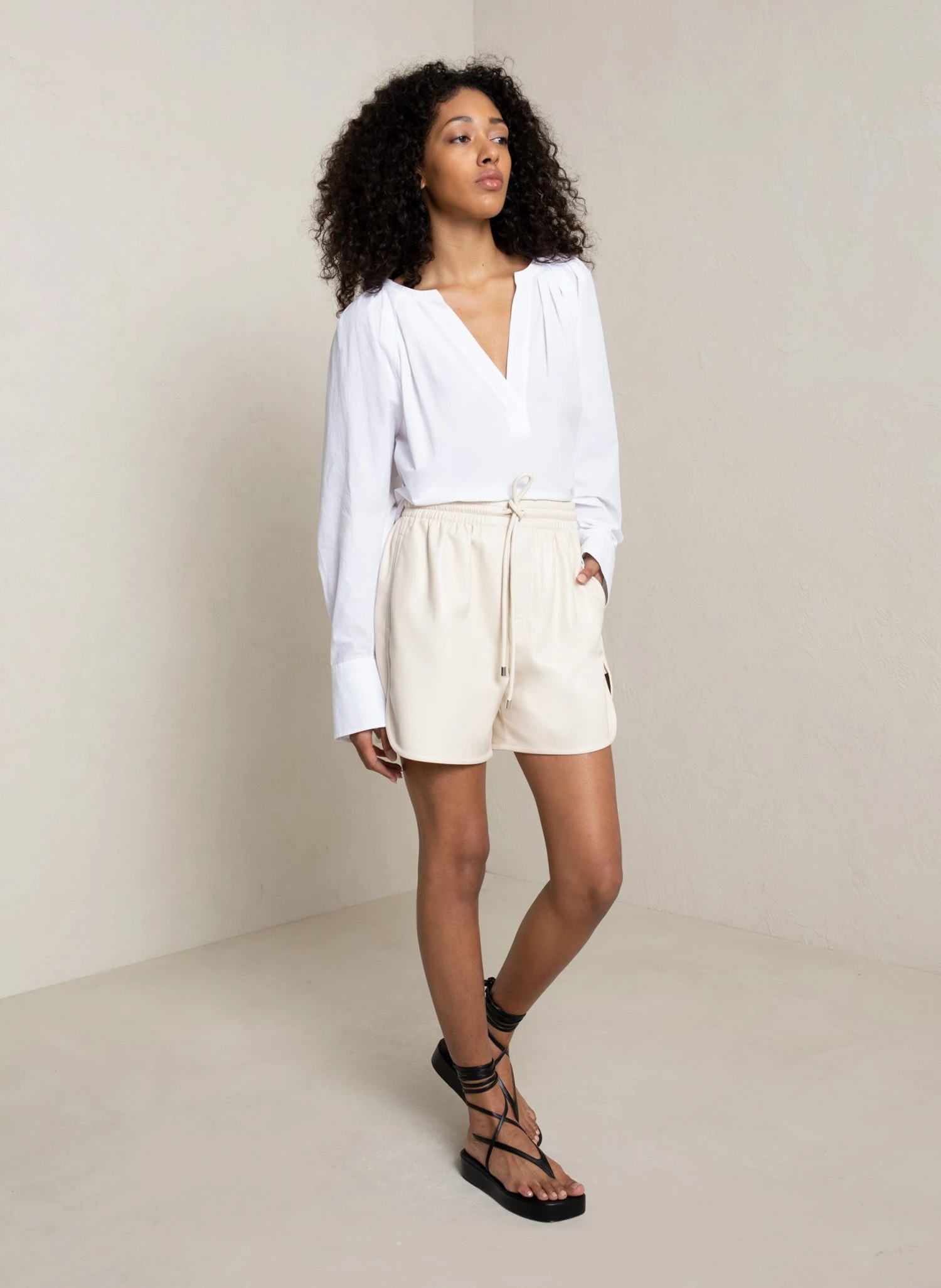 RYDER_SHORT_GLACE_0014_2.jpg ALC LTD Signature Whites Ryder Vegan Leather Short
