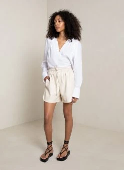 ALC LTD Signature Whites Ryder Vegan Leather Short 3 ALC LTD Signature Whites Ryder Vegan Leather Short