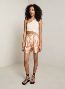 ALC LTD Ryder Metallic Linen Short Bottoms
