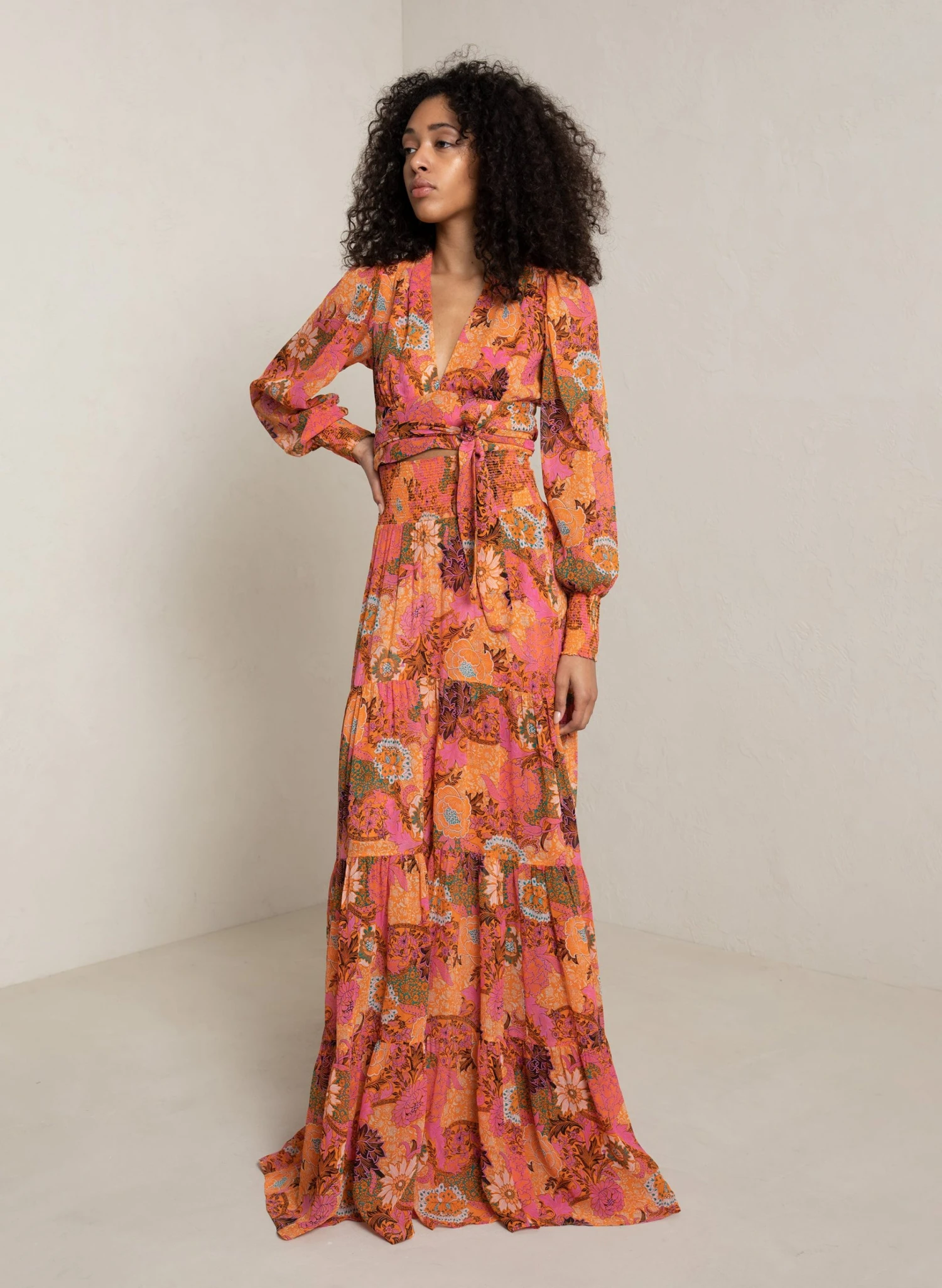 ALC LTD Samara Chiffon Wrap Top Tops 5 ALC LTD Samara Chiffon Wrap Top Tops