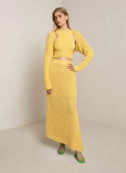 ALC LTD Sawyer Ribbed Knit Bolero Knitwear