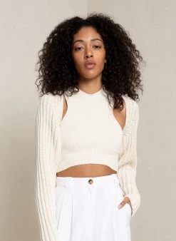 ALC LTD Sawyer Ribbed Knit Bolero Knitwear