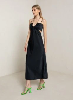 ALC LTD Dresses Sienna Satin Halter Dress