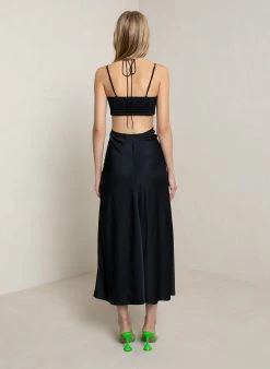 ALC LTD Dresses Sienna Satin Halter Dress