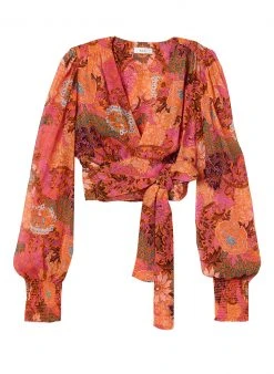 ALC LTD Samara Chiffon Wrap Top Tops 11 ALC LTD Samara Chiffon Wrap Top Tops