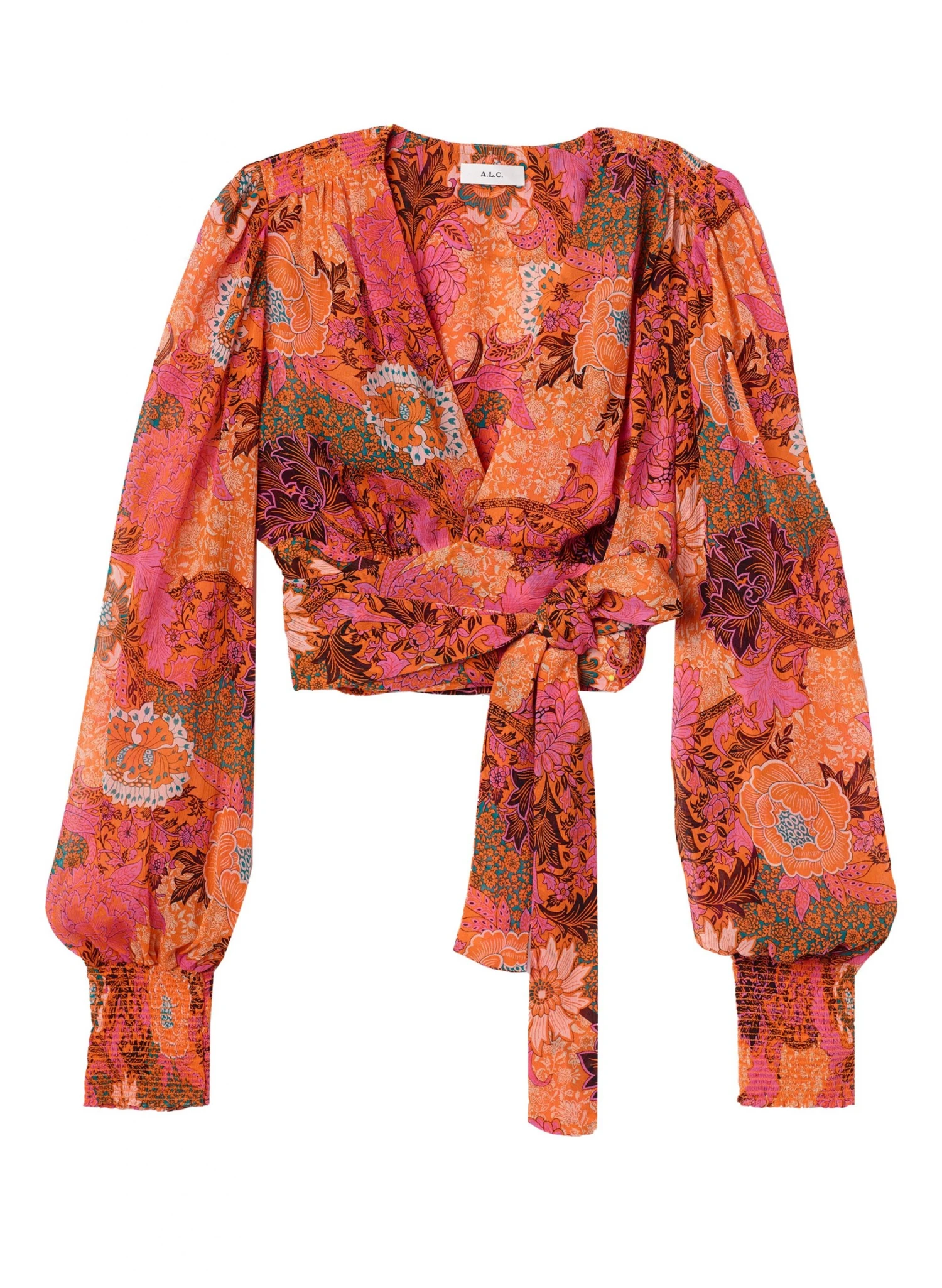 ALC LTD Samara Chiffon Wrap Top Tops 7 ALC LTD Samara Chiffon Wrap Top Tops