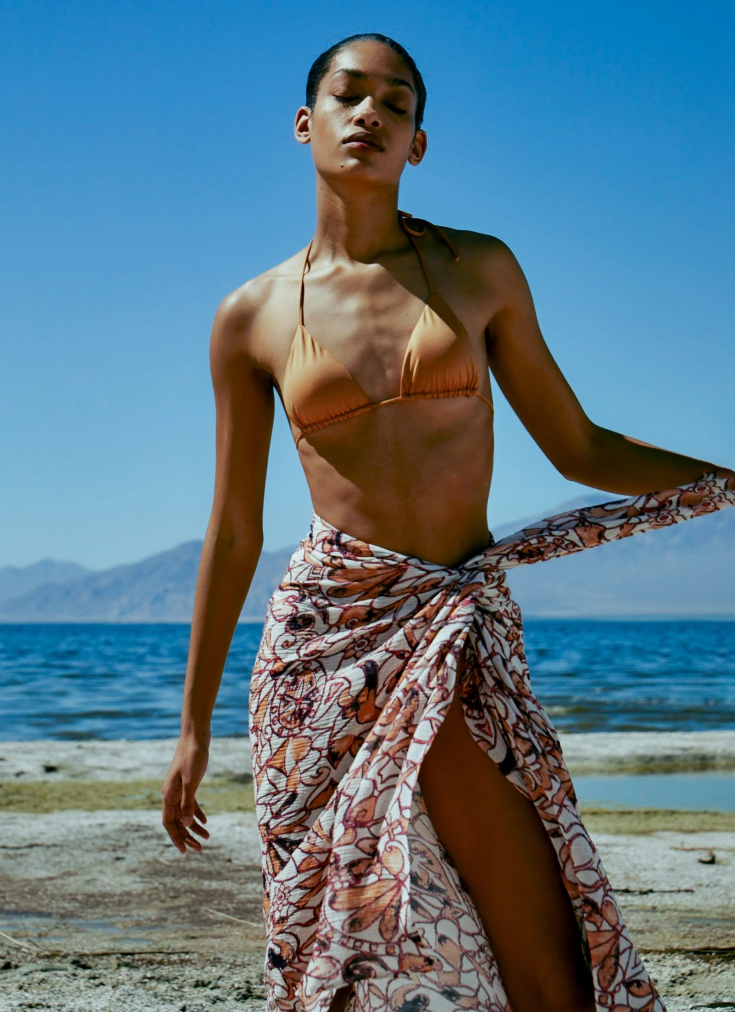 TAN-SARONG.jpg ALC LTD Serra Silk Sarong