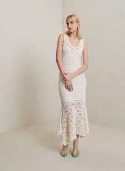 ALC LTD Dresses Nicky Crochet Midi Dress