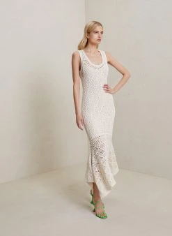 ALC LTD Dresses Nicky Crochet Midi Dress