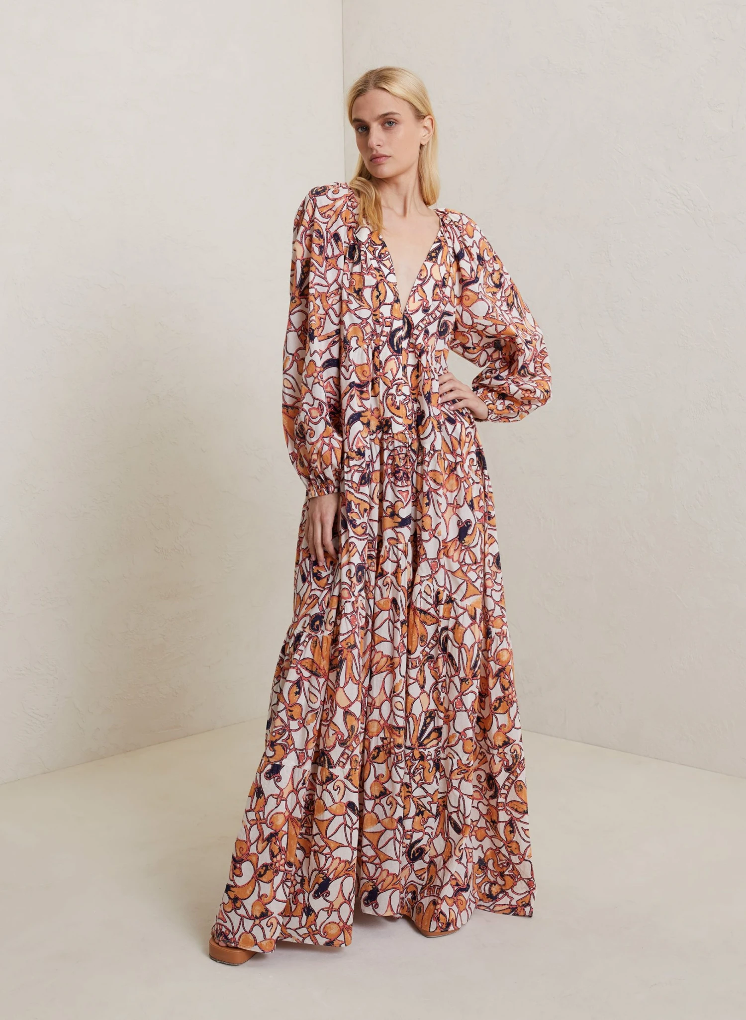 VENUS_DRESS_WHTM_0003_1.jpg ALC LTD Dresses Venus Cotton Maxi Dress