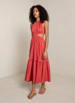 ALC LTD Whitney Cotton Midi Dress Dresses